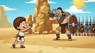 PEQUENO MAS VALENTE | Davi e Golias | Música Infantil Cristã