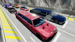 Crazy Ramp Jump Challenge with Marshal Limousine #15 | BeamNG DRIVE | DigitalDrive SIM
