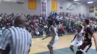 Sacred Heart's Mustapha Heron with the drive and the slam