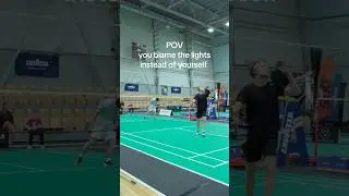Always blaming it on something or someone else #badminton #sportshighlights #athletehighlights