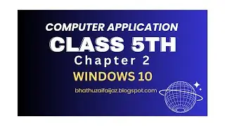 Chapter 2 : Windows 10 |Simplified | Computer Apploications | Class 5th