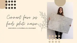 Faire ses fonds photo maison (effet béton)