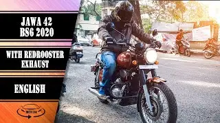 Jawa 42/Forty two/Redrooster Exhaust Sound & Testride Review/English/Moto360