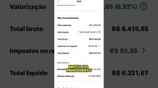 Quanto rendeu 6000 na CAIXINHA DA NUBANK?