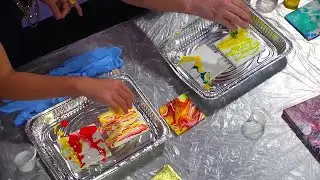 Pour painting with artist Kym Easter