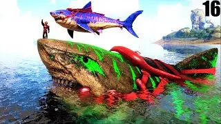 NEW COLOSSUS MEGALODON & FLYING SHARKS | ARK OMEGA MODDED | ARK: Survival Evolved E16