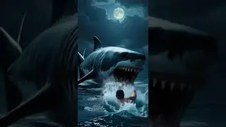 #ScaryCartoon #SpookySwimmer #OceanHorror #AnimatedShort #CartoonShark #5SecondStory