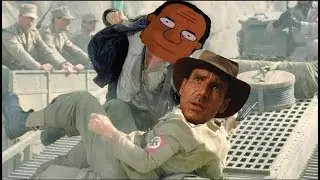 Indiana Jones gets punched by Dr Hibbert
