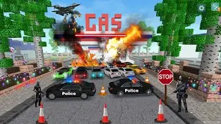 BIGGEST Gas Station Explosion Ever in partycraft 😳 | Police Blockade and Fire