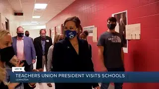 Teachers Union President visits Lexington schools