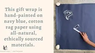 Hand Painted Butterfly Gift Wraps - Cotton rag paper using all-natural, ethically sourced materials.