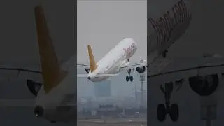 Pegasus Airlines Airbus A321 Takeoff at Stuttgart Airport #springonyoutube