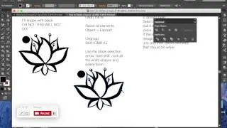 How to flatten your logo with the pathfinder tool