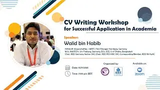 CV Writing Workshop for Successful Application in Academia