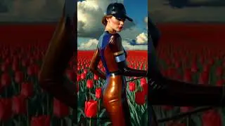 Tulips for Her - But mostly loves the one who speaks her name #latex #musicshorts #tulips