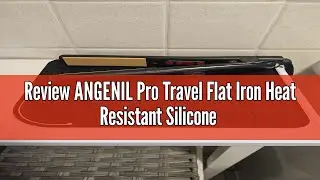 Review ANGENIL Pro Travel Flat Iron Heat Resistant Silicone Mat Pad, for Hair Straightener Tools, Tr