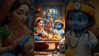 papa dekho Kanha ji ne Ganesh Ji ko sui Laga Di