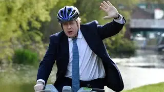 'Get out and vote!' Boris Johnson urges as he cycles on campaign trail