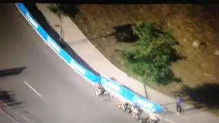 Rabobank Liv crash at World TTT champs 2014