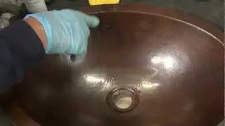 Copper Sink Patina Repair