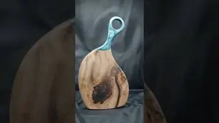 Wood & Epoxy Fusion - A Cutting Board Like No Other!! #epoxyartist #HandcraftedElegance #shorts