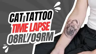 Cat Tattoo Time Lapse | stencil and more