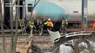Amtrak coaches catch fire, passengers evacuated from station