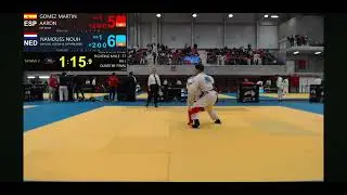 Aarón Gómez Jiu Jitsu 1° cte lucha -77 Copa de Europa Beveren 2025.