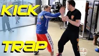 SAVATE / JEET KUNE DO: Kick to trapping