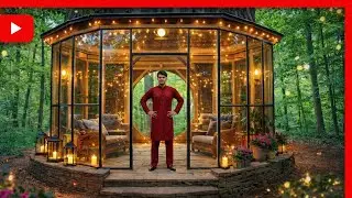 I Built a Secret Modern Shelter Inside a Giant Hollow Tree