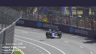 F1 Australia 2024 - Alexander Albon | Free Practice 1 |  Sideway Crash Into Wall!