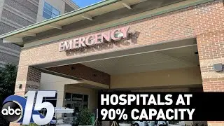Hospitals see bed capacity at 90% or more amid latest COVID surge