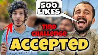 Haris accepted the challenge|of getting TIND👨&zwj;🦲 | after reaching 500 likes❤️