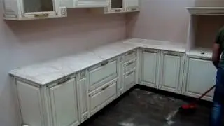Столешница из камня (мрамор Sofitel Gold)