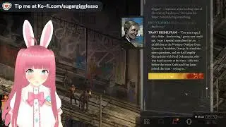 VTuber Sugar Giggles can't stop laughing at this art center's name | Disco Elysium