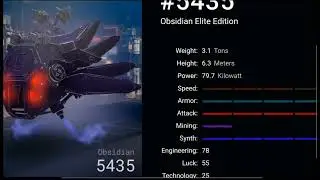 Obsidian elite mech ready to go nft metaverse Mech NFT