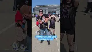 and the best John Cena cosplay goes to...#summerslam #johncena #themachoverse #metlife #wwe