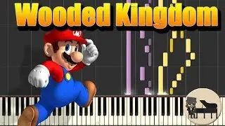 Wooded Kingdom (Steam Gardens) - Super Mario Odyssey [Piano Tutorial] (Synthesia) HD Cover HD
