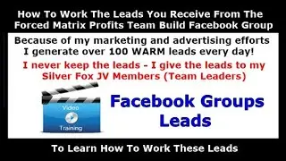 How To Work The Leads I Give You From My Facebook Groups | AdsEarnBitcoin CryptoPros MyBitcoinDaily