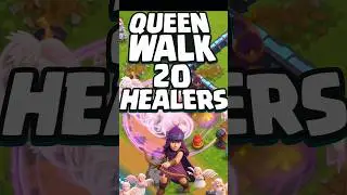 Too Many Healers?! Watch This! 😵 | #clashofclans #queencharge #gamingshorts