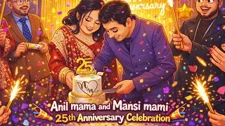 🥂 Silver Jubilee Special 🎊 | Anil Mama & Mansi Mami’s 25 Years Together ✨