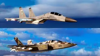 Modern Warships: HAL AMCA Vs J-16 Strike Fighter Comparison On Request 4K Video