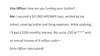 F1 VISA APPROVED WITH 100% MPOWER LOAN! | Real Interview (Ghana &rarr; USA) | Scholarship Without Borders