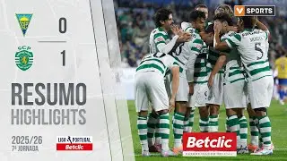 Resumo: Estoril 0-1 Sporting (Liga 25/26 #7)