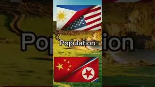 Philippines & USA VS China & North Korea #country #viral #comparison #fyp #usa #philippines #china