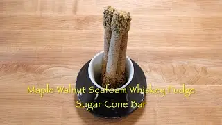 Maple Walnut Seafoam Whiskey Fudge Sugar Cone Bar