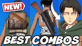 BEST COMBOS FOR *NEW* CAPTAIN LEVI SKIN (ATTACK ON TITAN)! - Fortnite