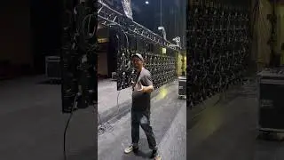Ever wonder what it takes to set up a video wall for a concert? #avolites #festival #concertlighting