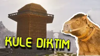ARK ASCENDED MEGATHERIUM EĞİTTİM! DEV KÖPRÜ VE SAVUNMA KULESİ İNŞA ETTİM 🛠️- B12