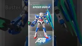 Speed build Shield and GN Sword 00 QANT Fighter #shorts #asmr #speedbuild #bootleg #modelkit